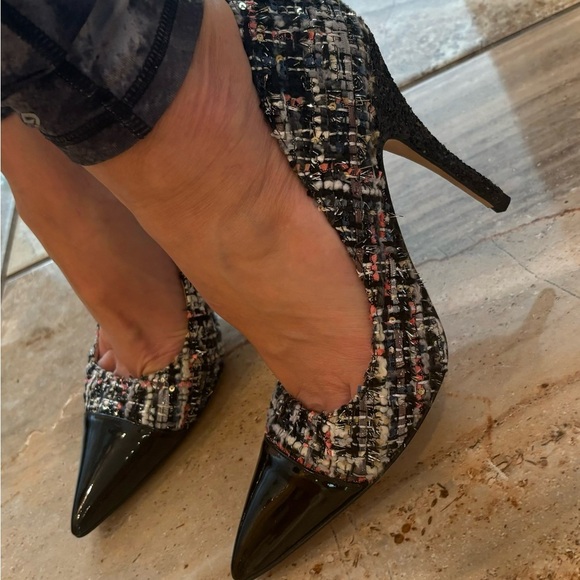 Kate Spade sparkly and patent heels size 8